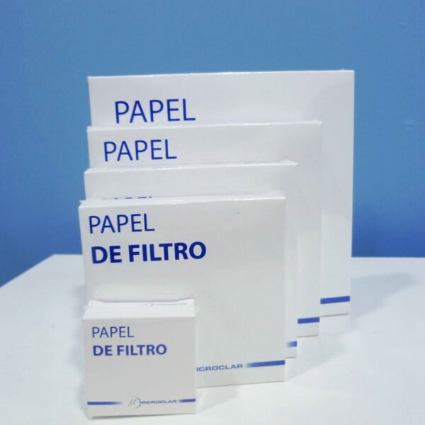 Papel de Filtro Cuantitativo banda blanca, Diámetro: 110 mm. Velocidad de filtración: 27 segundos.