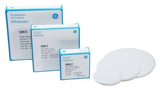 Papeles de filtro cuantitativo Grado 589/2 x 100u.