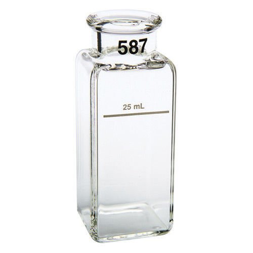 Celda de muestra 1" Square Glass 25mL x 2u.