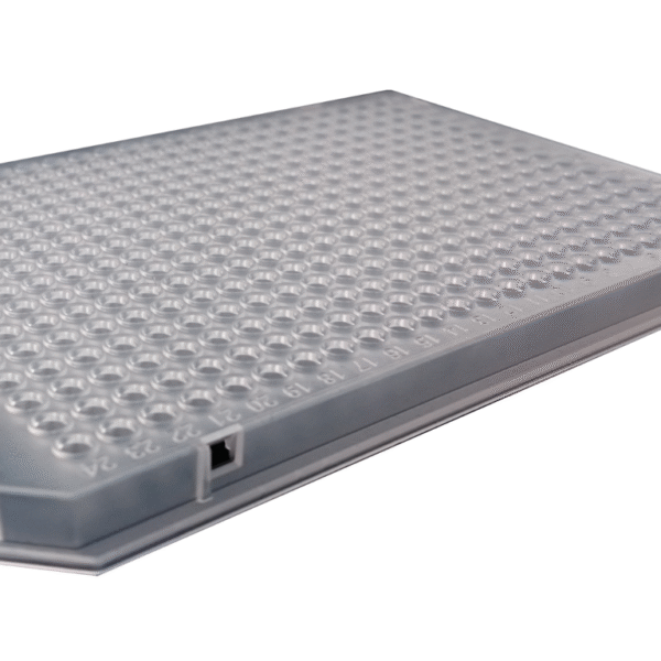 Placa de PCR Expell de 384 pocillos, color natural x 50u.