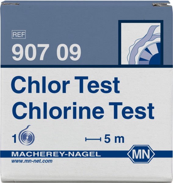 Papel indicador de cloro total en rollo x 5 mts.