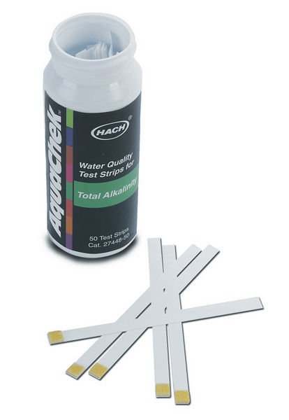 Tiras de prueba de alcalinidad total, 0-240mg x 50u