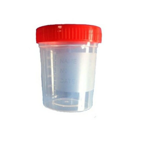 Frasco colector roscado estéril individual