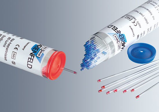 Capilares para microhematocritos sin heparina x 100u
