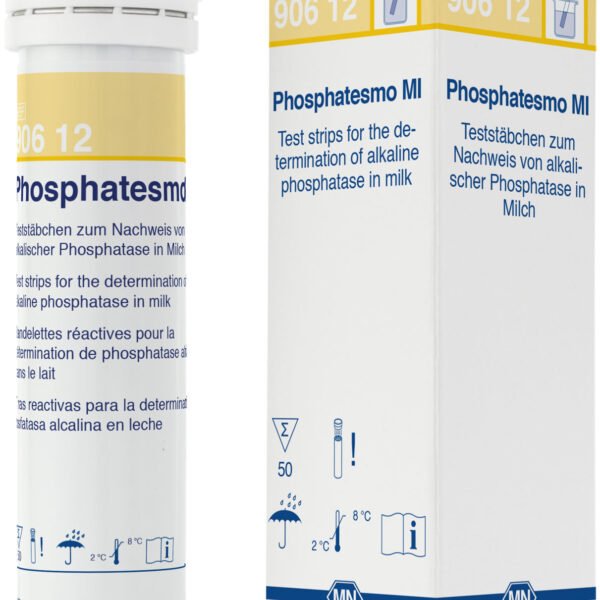 Tira cualitativa Phosphatesmo MI para la fosfatasa en la leche x 50u
