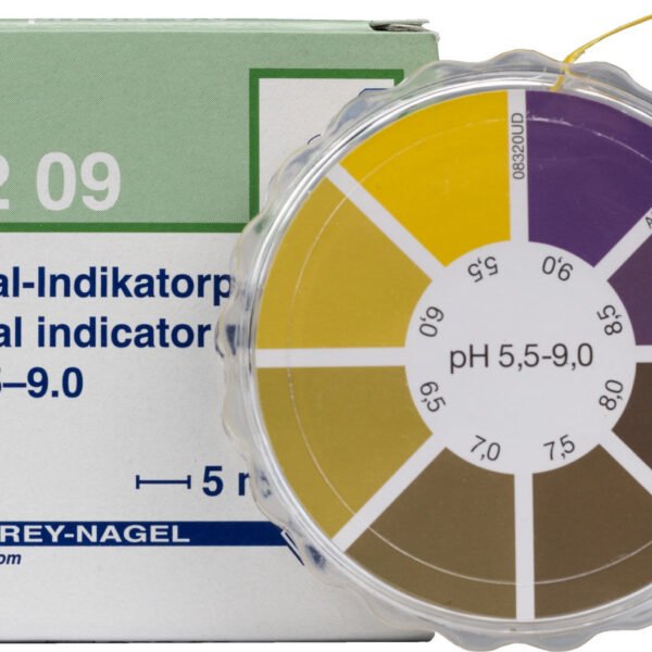 Papel indicador pH 5,5–9 en rollo x 5 metros