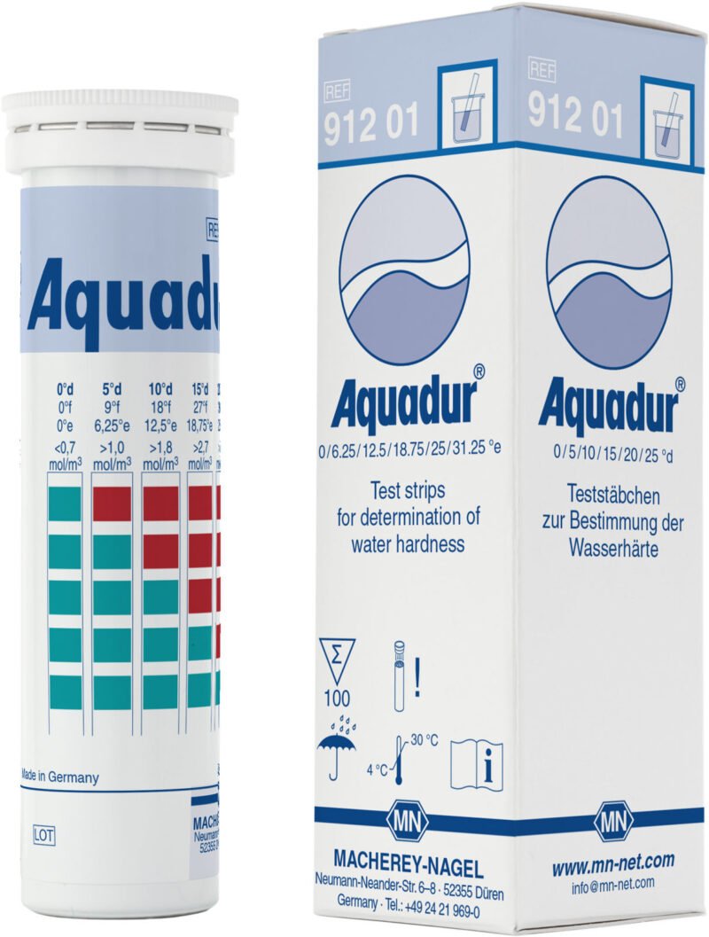 Tiras AQUADUR 5–25 para dureza total x 100u