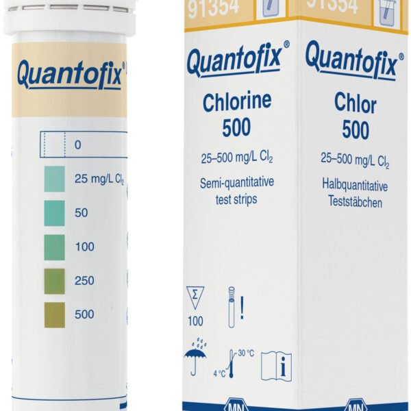 Tiras semicuantitativas QUANTOFIX Chlorine 500 x 100u