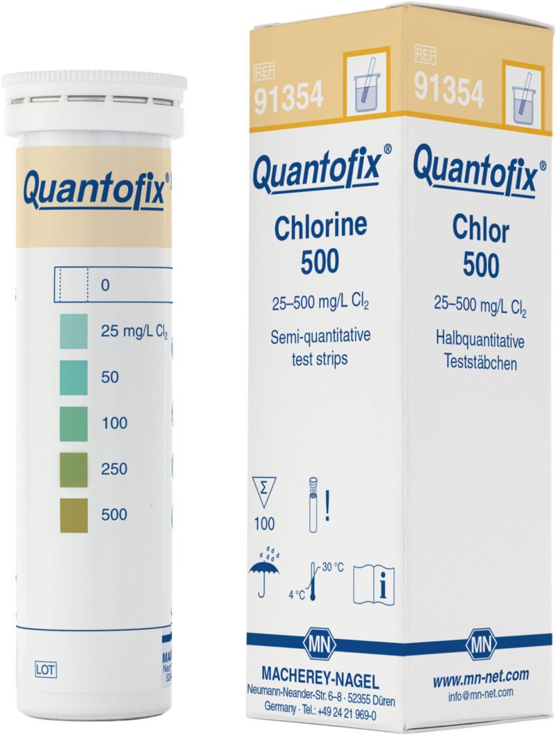 Tiras semicuantitativas QUANTOFIX Chlorine 500 x 100u