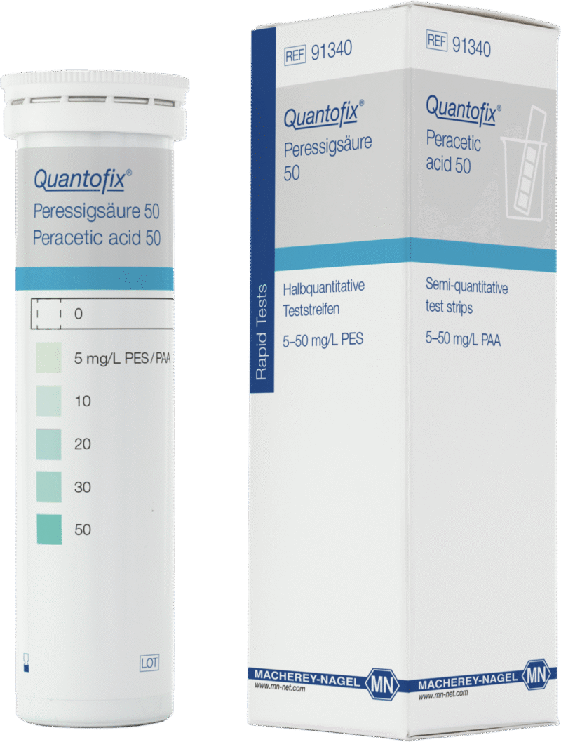 Tiras QUANTOFIX® Ácido peracético 50 x 100 u