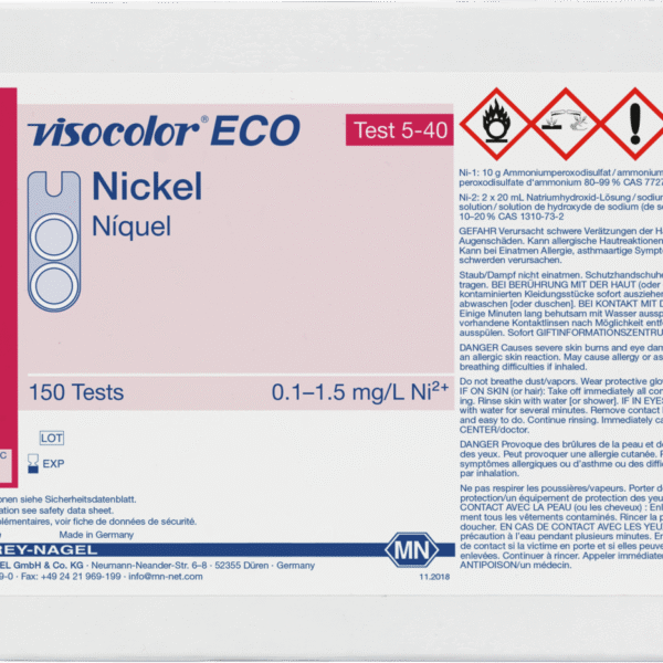 Kit Colorimétrico VISOCOLOR® ECO Níquel x 150 u.