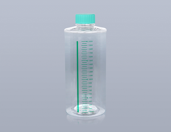 Botella Roller De 2 Lts Para Celulas Adherentes, Tapa Con Venteo. Area De Cultivo 850 Cm2