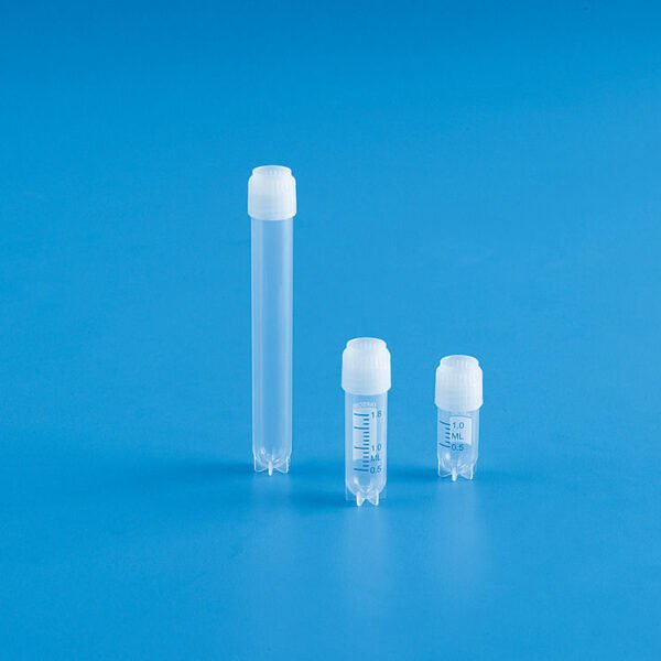 Tubo Criovial Estéril con Rosca Externa. Apto Para Nitrogeno Liquido