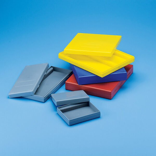 Caja Portaobjetos PS Blanco Para 50 Posiciones 230 x 95 x 35 mm