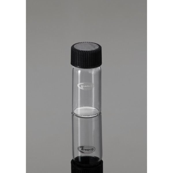 Tubos de cultivo incoloros fondo plano ASTM E-438 tapa rosca PP revestimiento PTFE x 10 u
