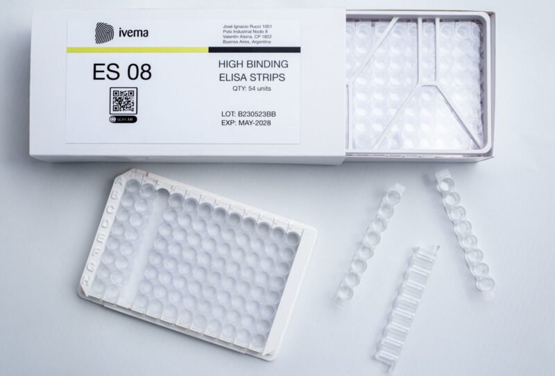 Strips de 8 pocillos para ensayos de ELISA x 54u. - Imagen 2