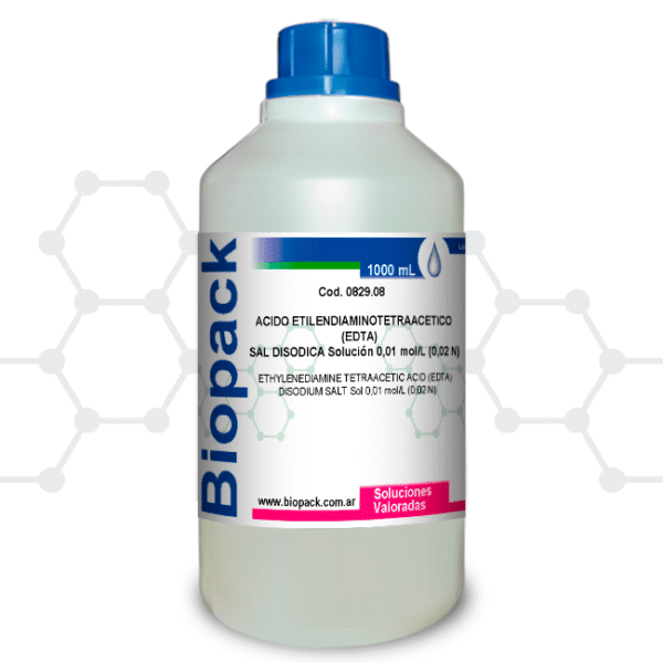 ACIDO EDTA DISODICO Solución 1000 mL