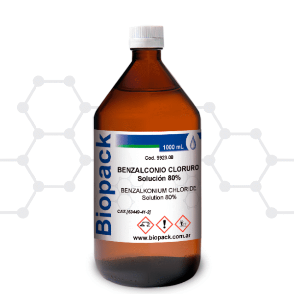 BENZALCONIO CLORURO AL 80% x 1000 mL