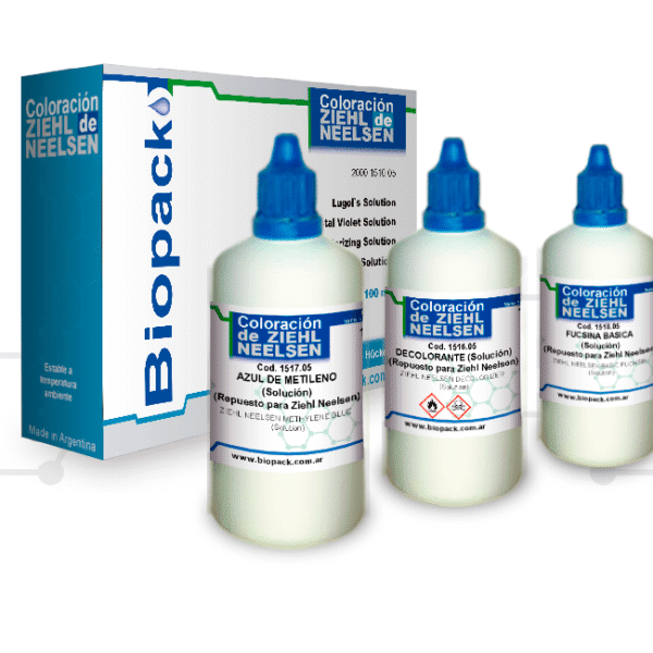 COLORACION DE ZIEHL NEELSEN 3 x 100 mL