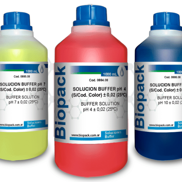 SOLUCION BUFFER pH-4 ROJO x 500 mL