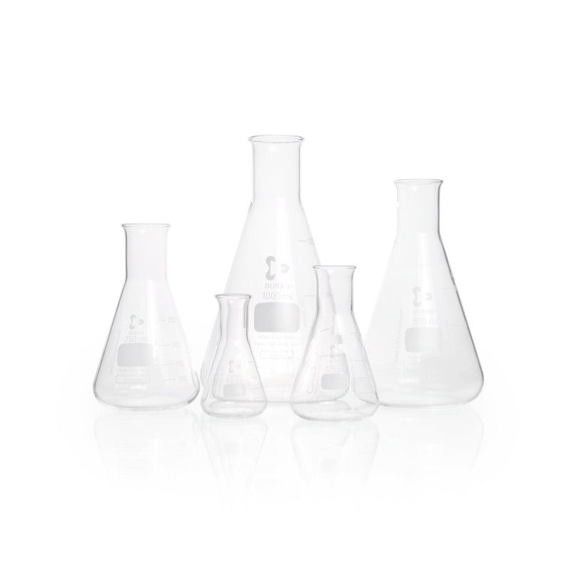 Erlenmeyer de boca lisa de vidrio - Imagen 2