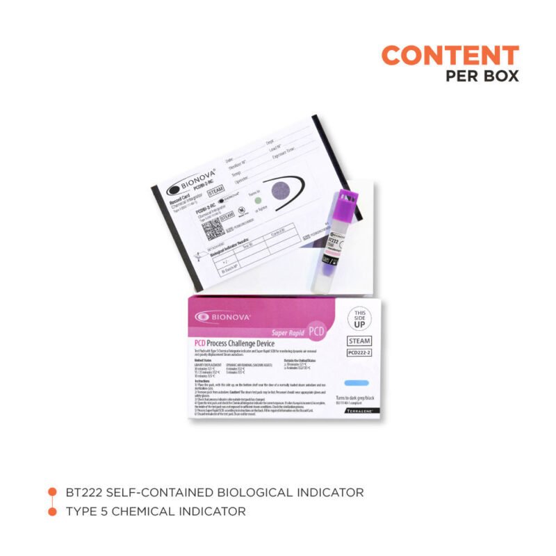 Kit PCD Steam Test Pack de 1 hora (con integrador de un punto - violeta) x 25u. - Imagen 2