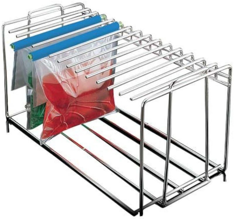 Gradilla para 14 bolsas para homogeneizadores Stomacher x 2u