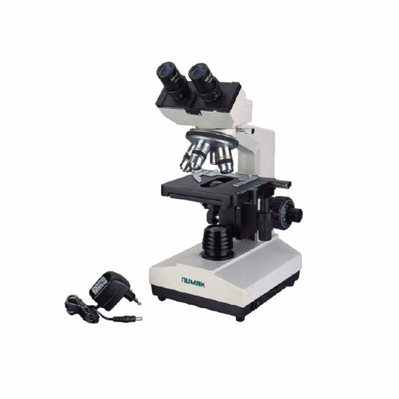 Microscopio binocular óptica plana e iluminación LED XSZ-107 BN