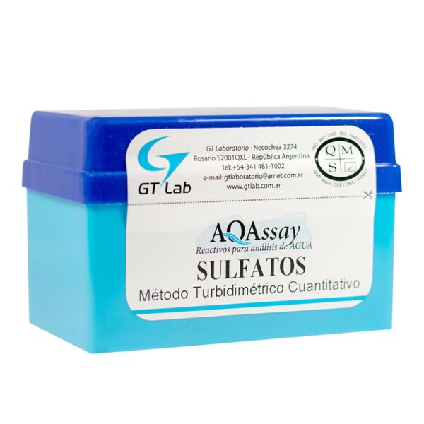 Test Sulfatos rango 3 -30 mg/l x 50 determinaciones