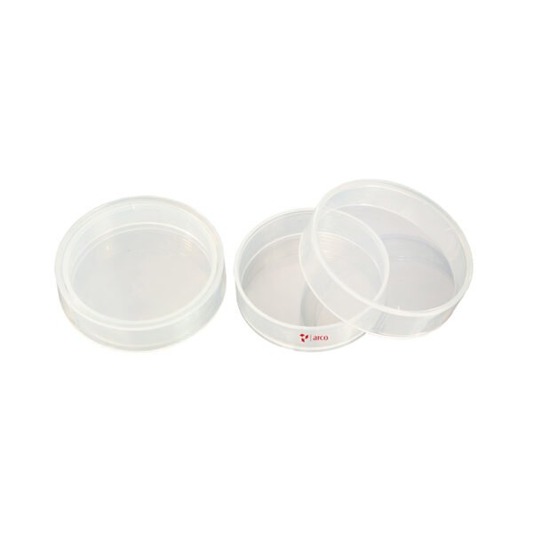 Caja De Petri PP, Reusable, Autoclavable, 100mm Ø