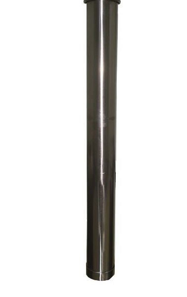 Tubo de acero inoxidable para esterilización de 30 pipetas Ø60 x 400mm de largo