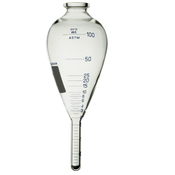 Tubo forma pera, vástago de 3ml WITEG 100ml